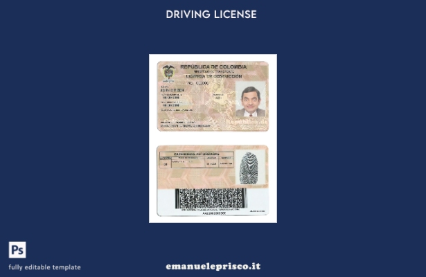 verified style modello DL Colombia in stile verificato template